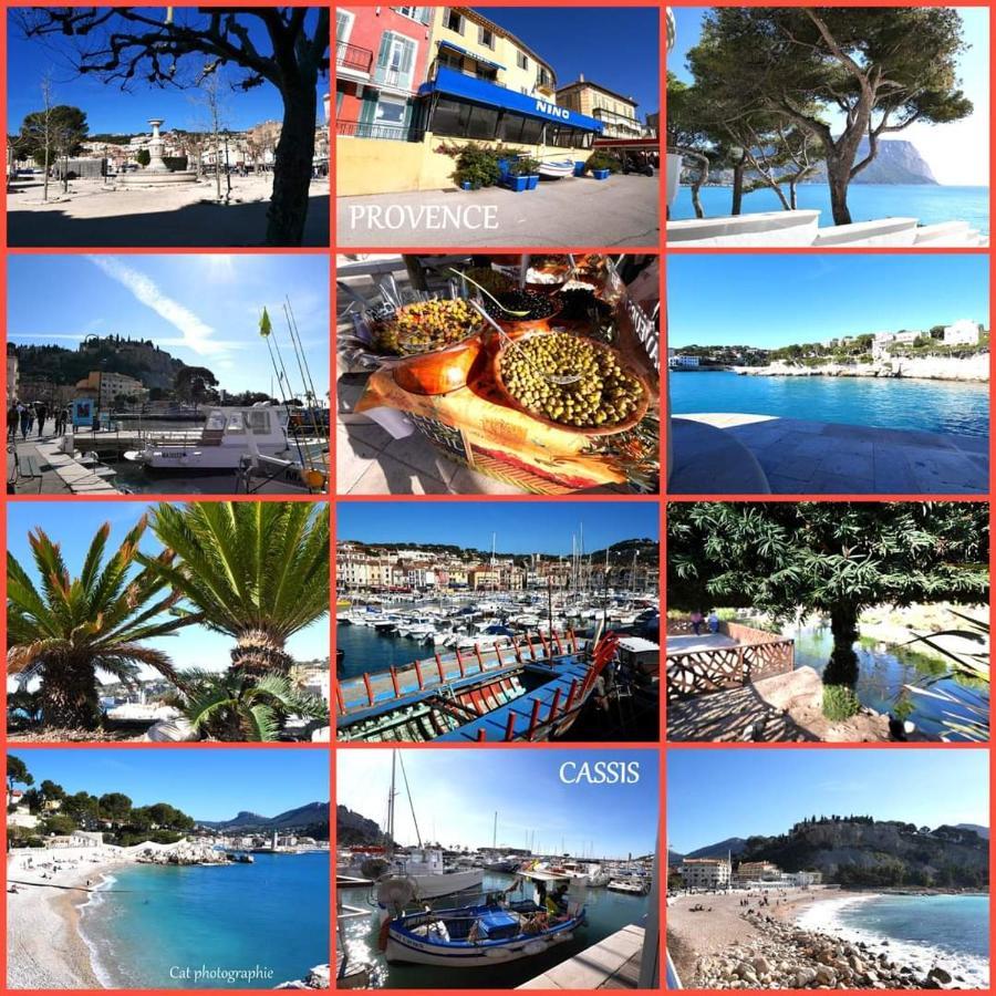 Mon Petit Paradis, Cassis Centre Apt 90 M2, 200 M Mer, Terr Plein Sud, Clim Park Prive מראה חיצוני תמונה